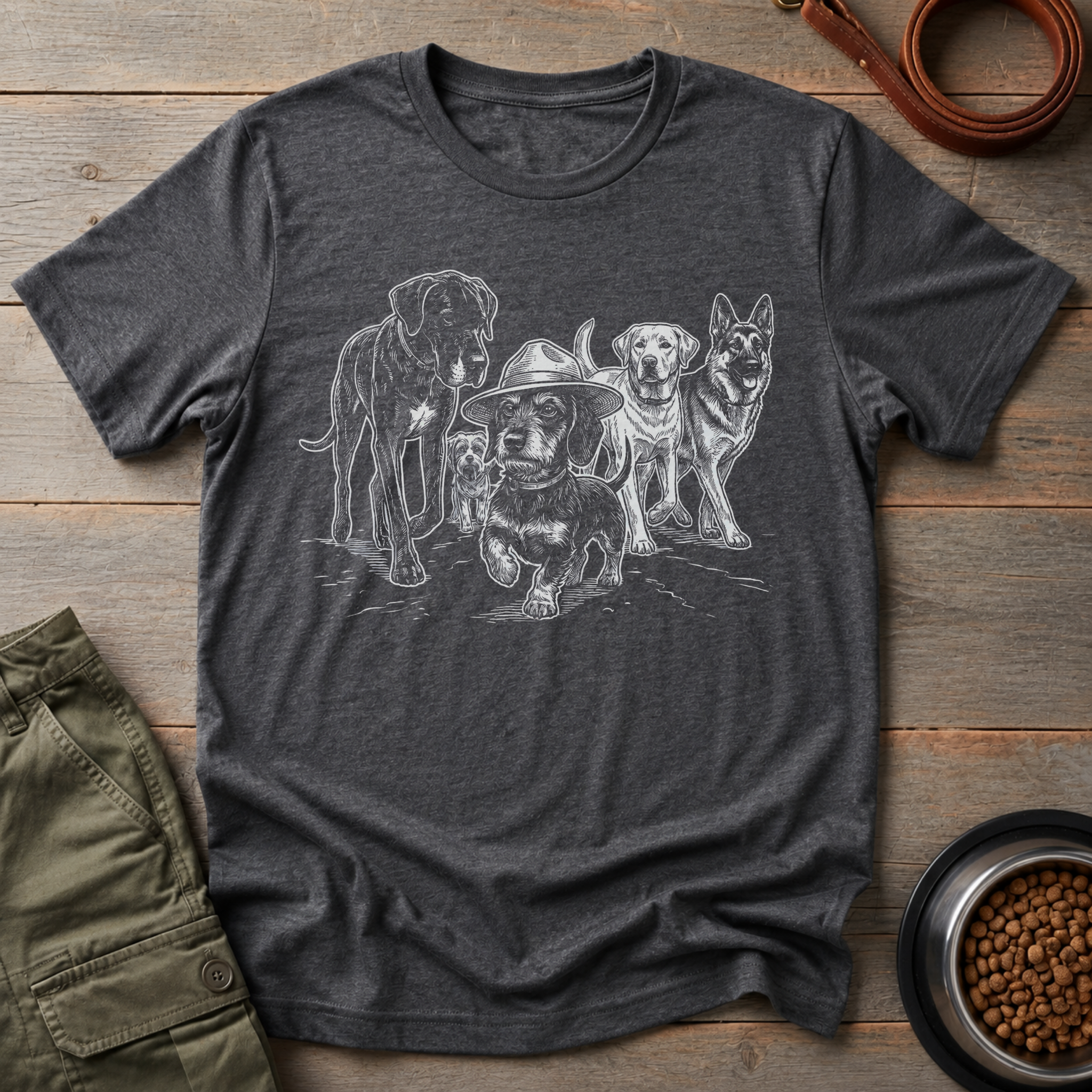 Dachshund Big Plans Tee