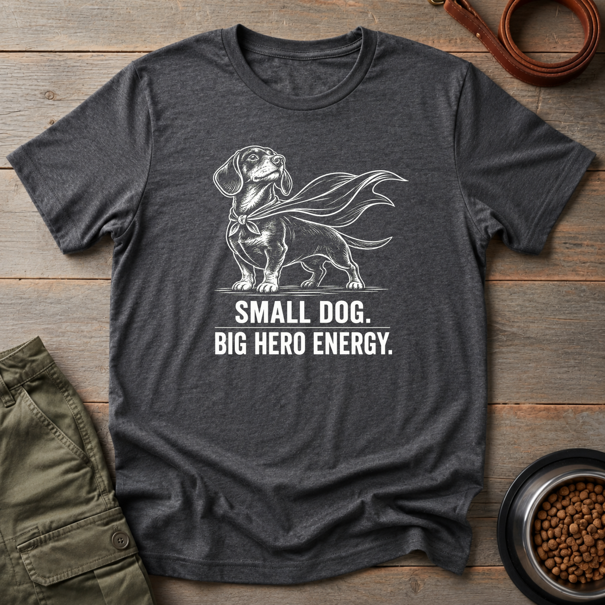 Dachshund Big Hero Energy Tee
