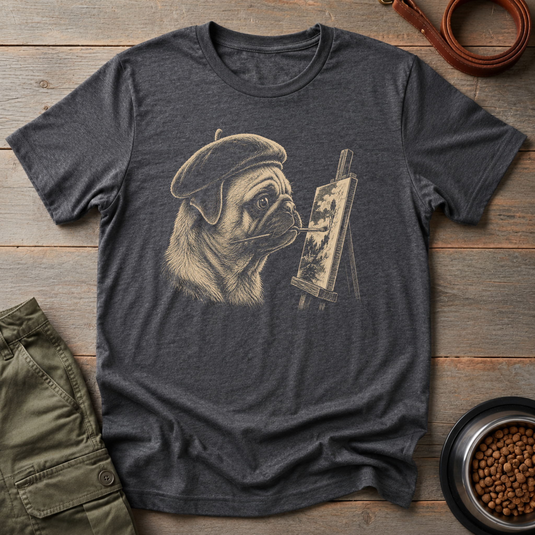 Pug the Painter Tee