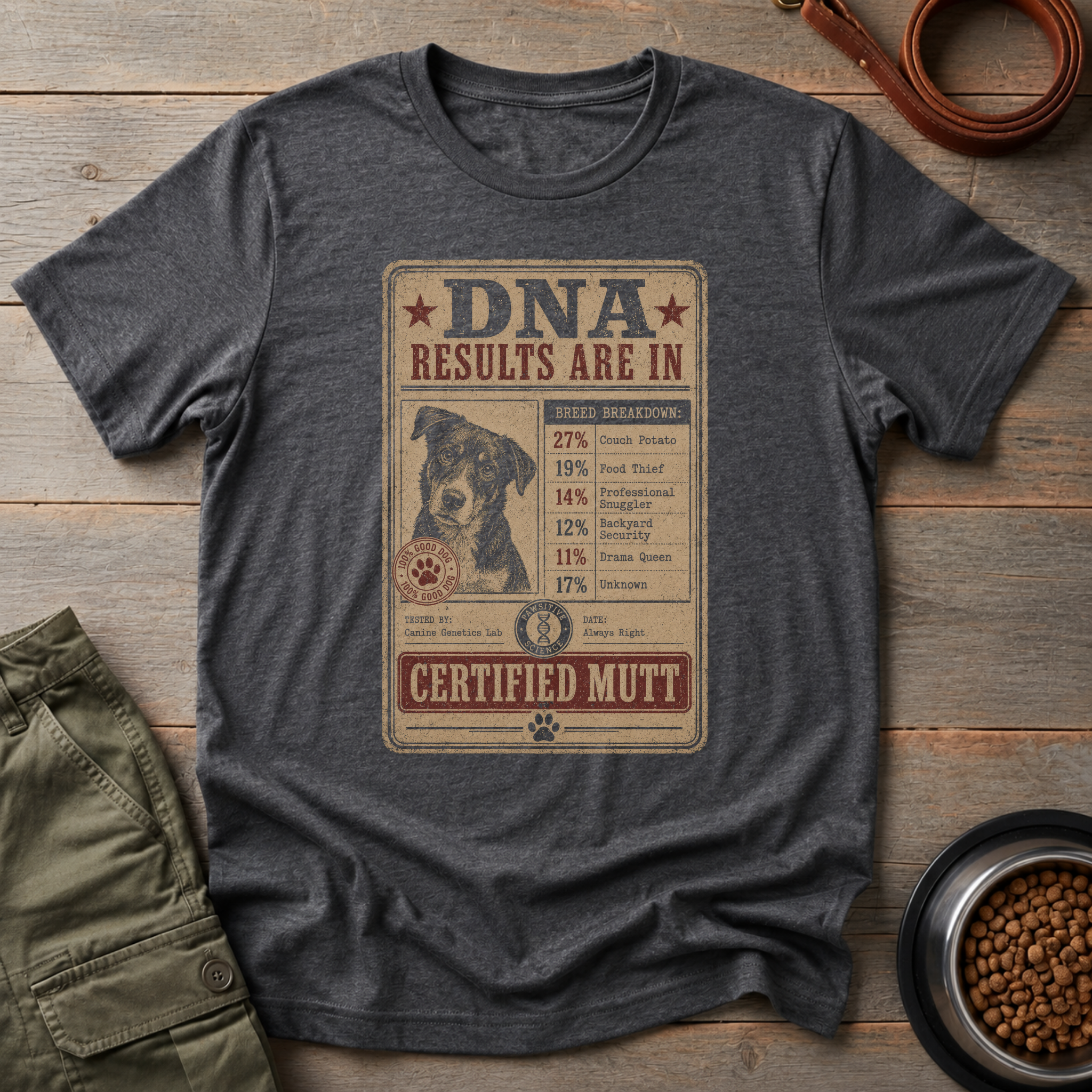 Dog DNA Test Results Tee