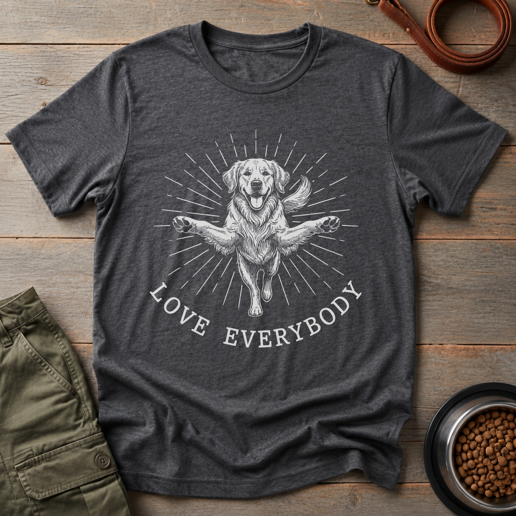 Golden Retriever Love Everybody Tee