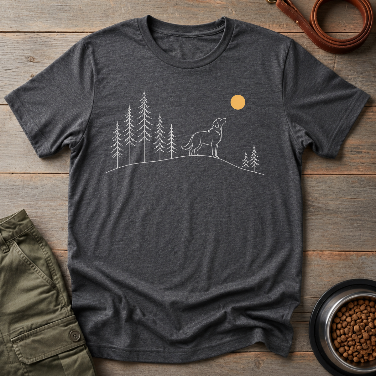 Moonlit Mountain Dog Tee
