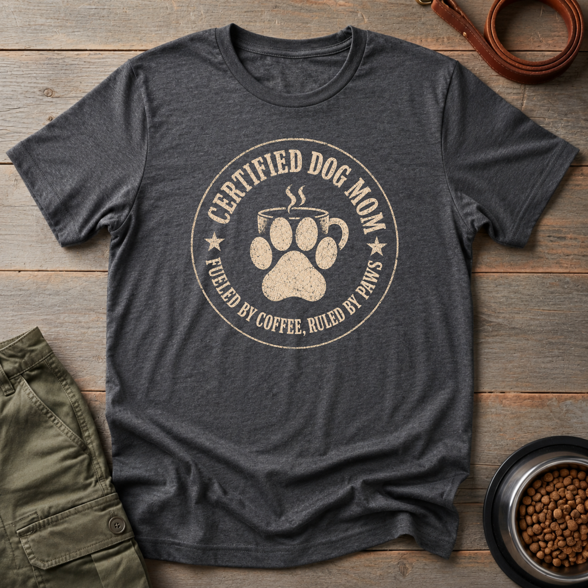 The Caffeinated Dog Mom Tee