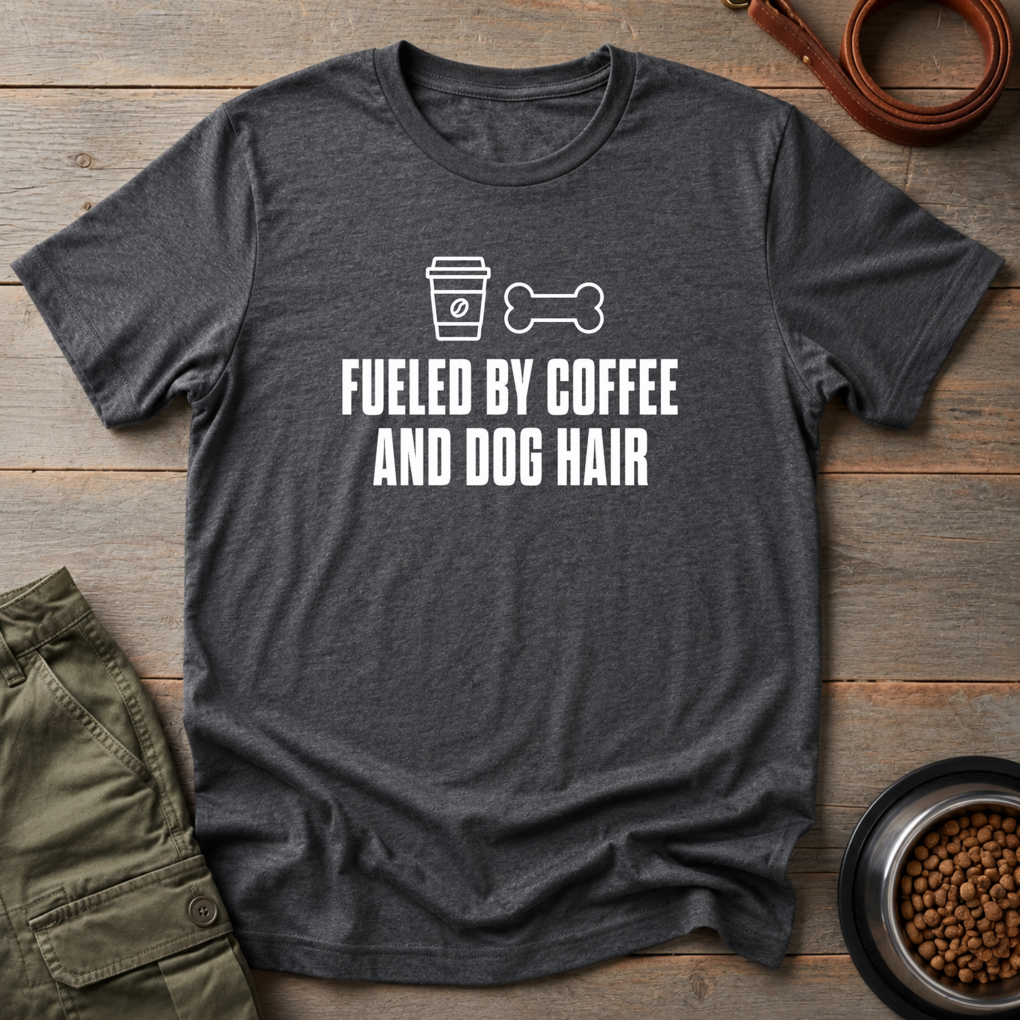 Fueled By Coffee And Dog Hair Tee