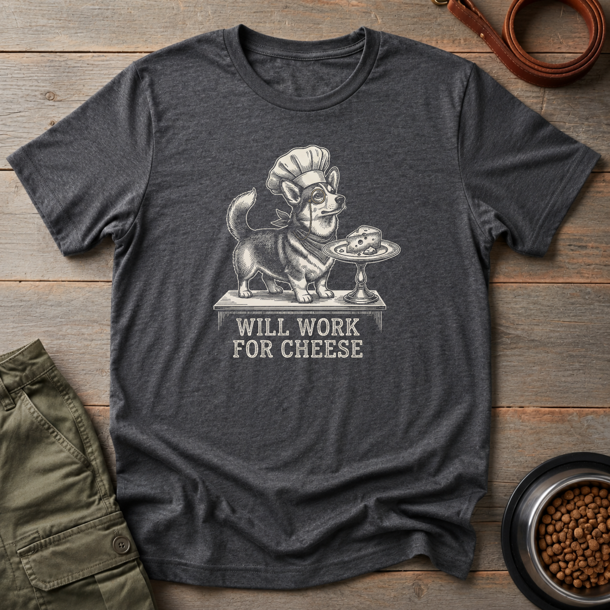 Will Work For Cheese Tee