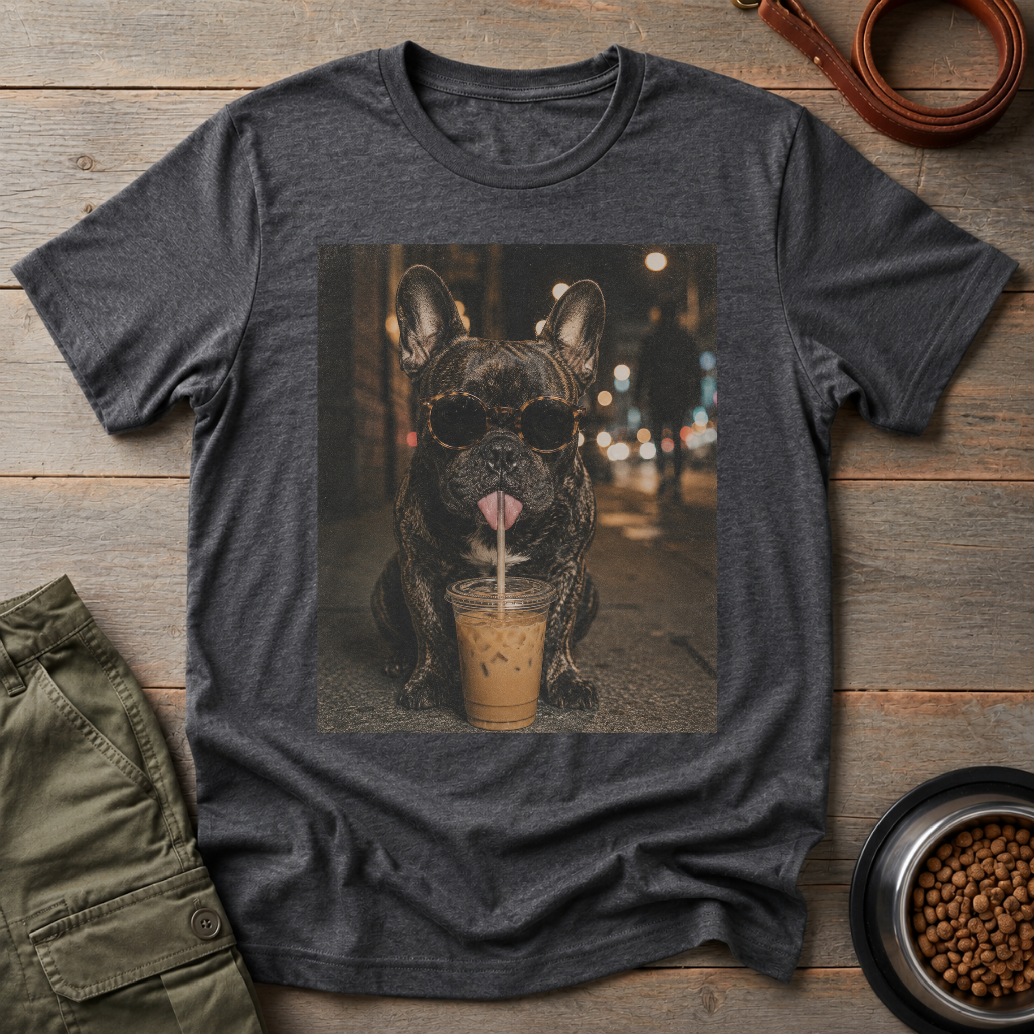 French Bulldog Iced Coffee Tee