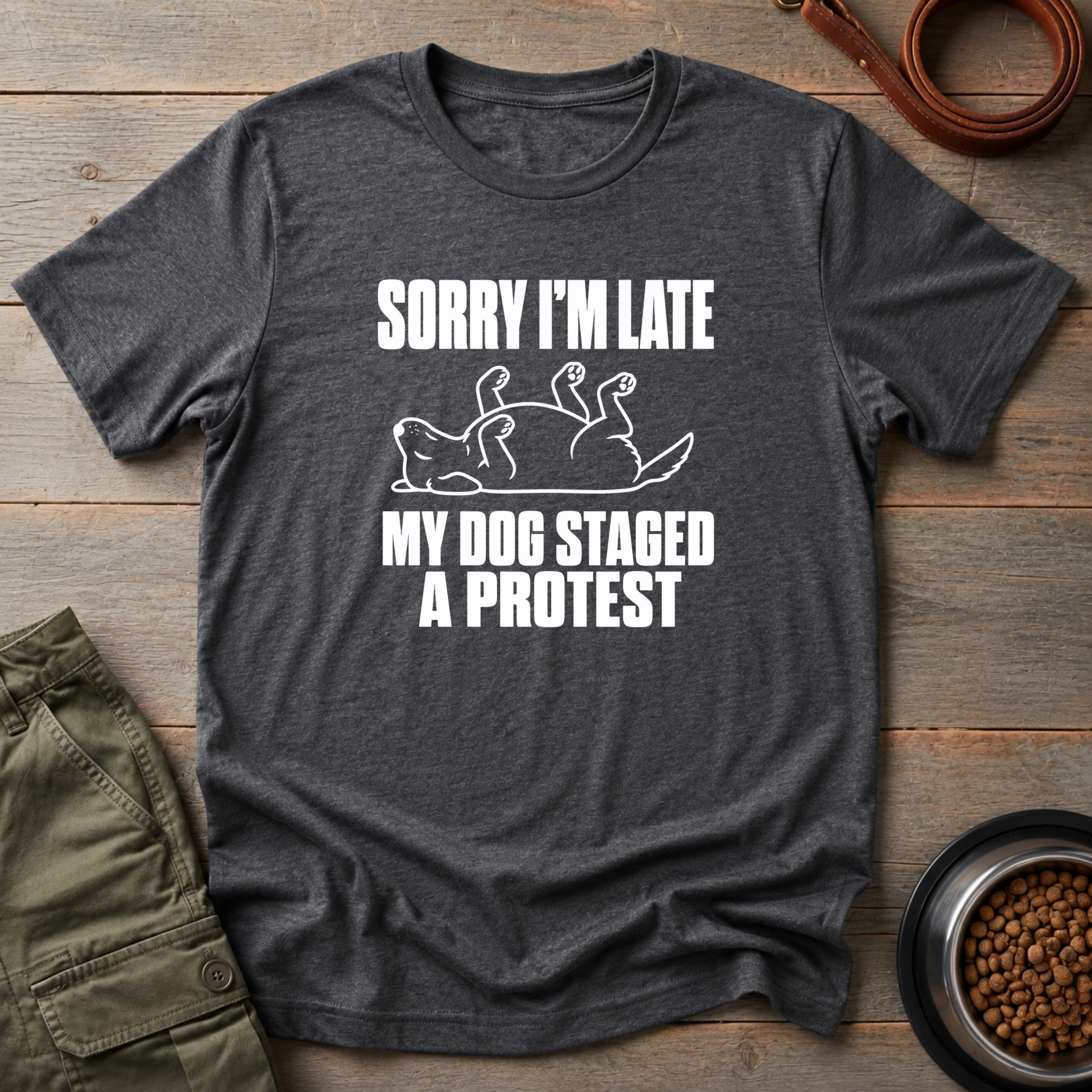 My Dog Staged A Protest Vintage Tee