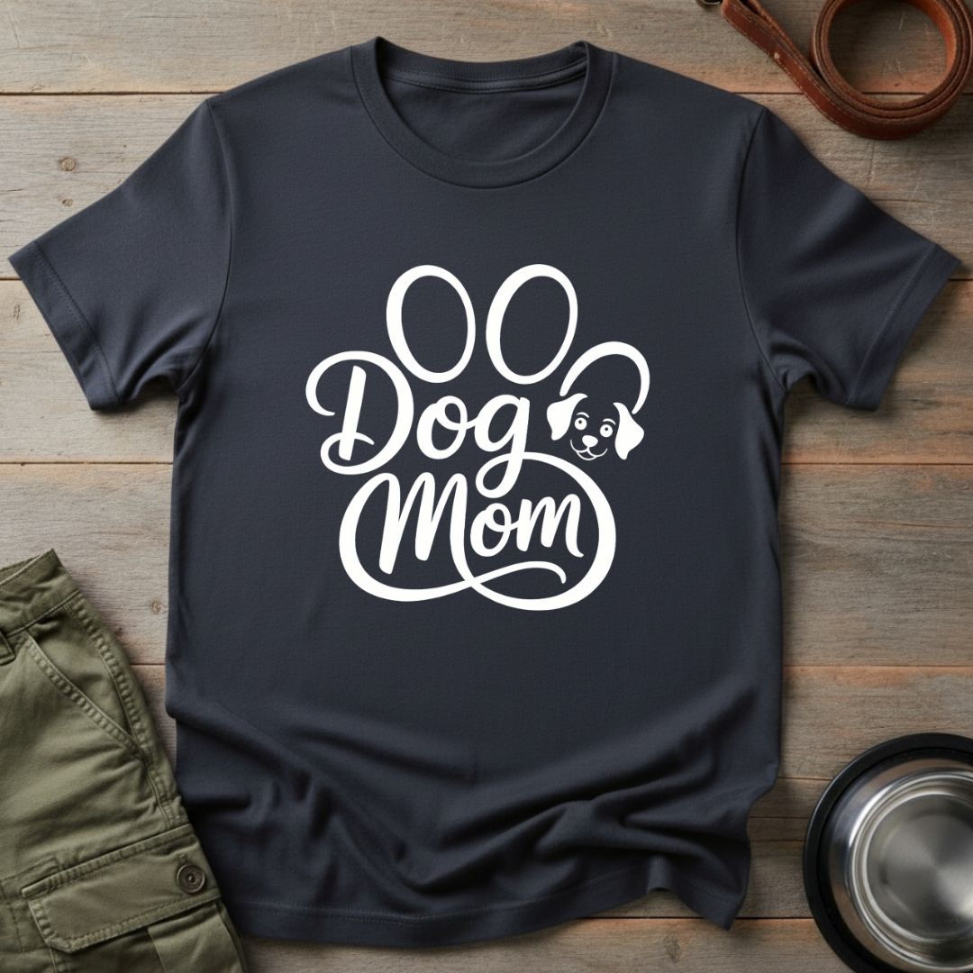 Dog Mom Paw Print Tee