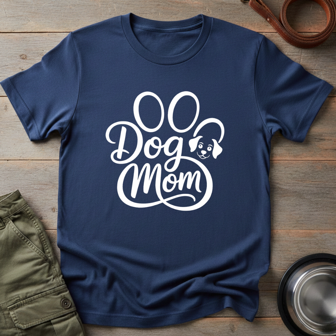 Dog Mom Paw Print Tee
