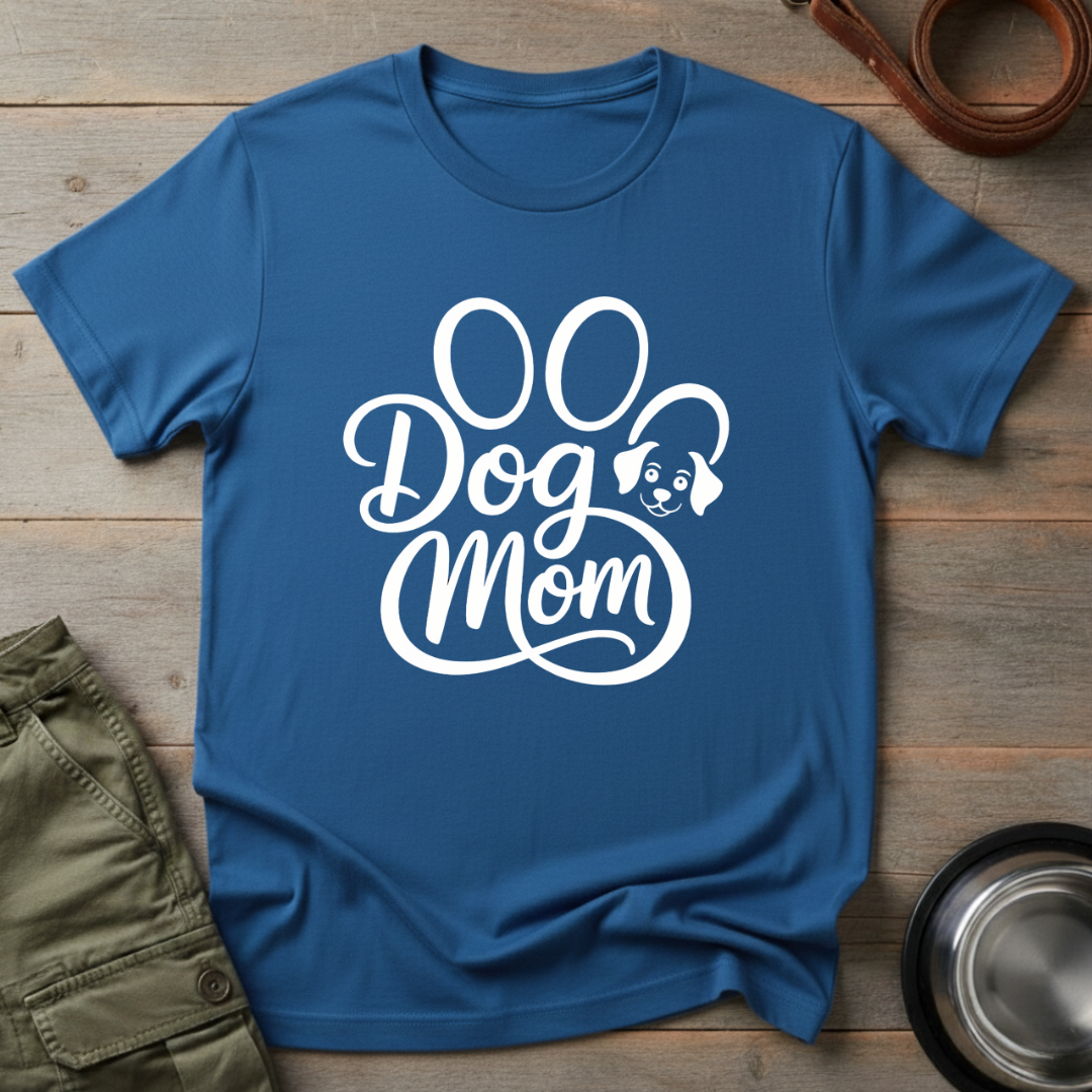 Dog Mom Paw Print Tee