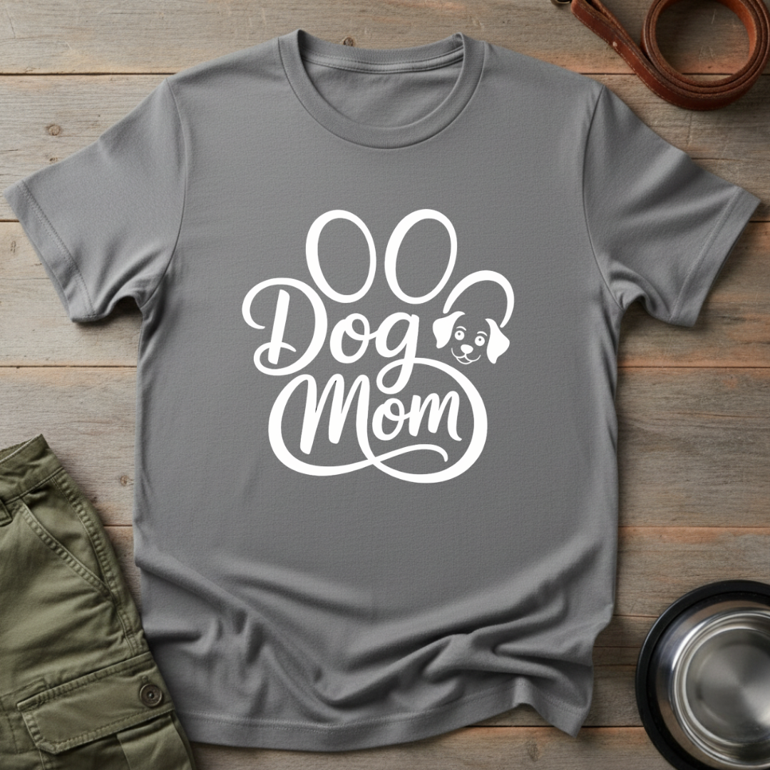 Dog Mom Paw Print Tee