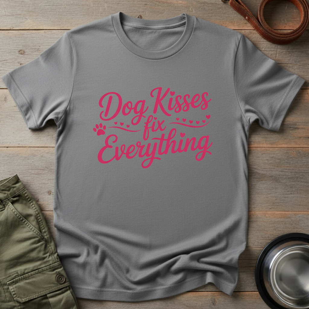 Dog Kisses Fix Everything Tee