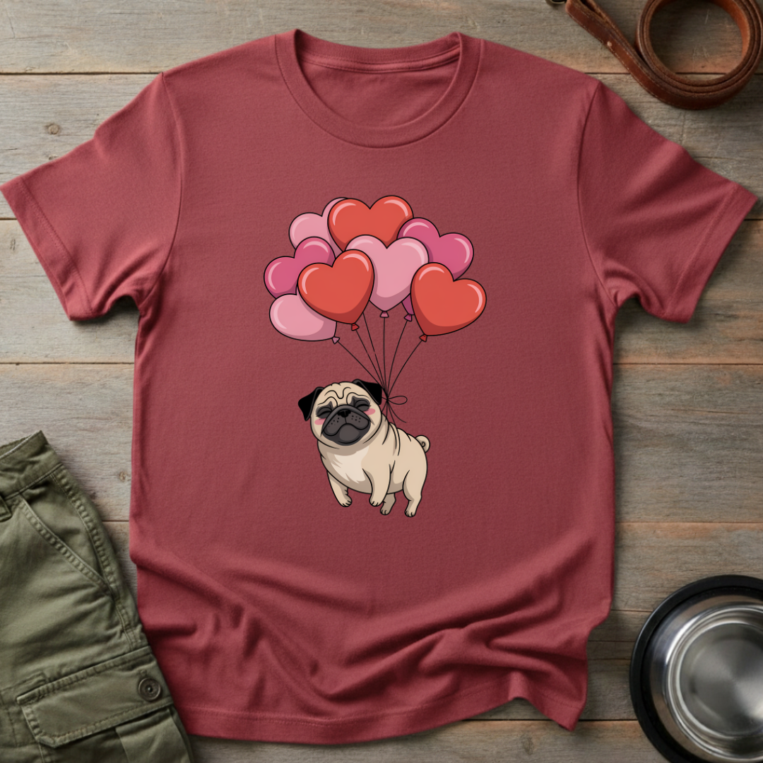 Floating Pug Love Tee