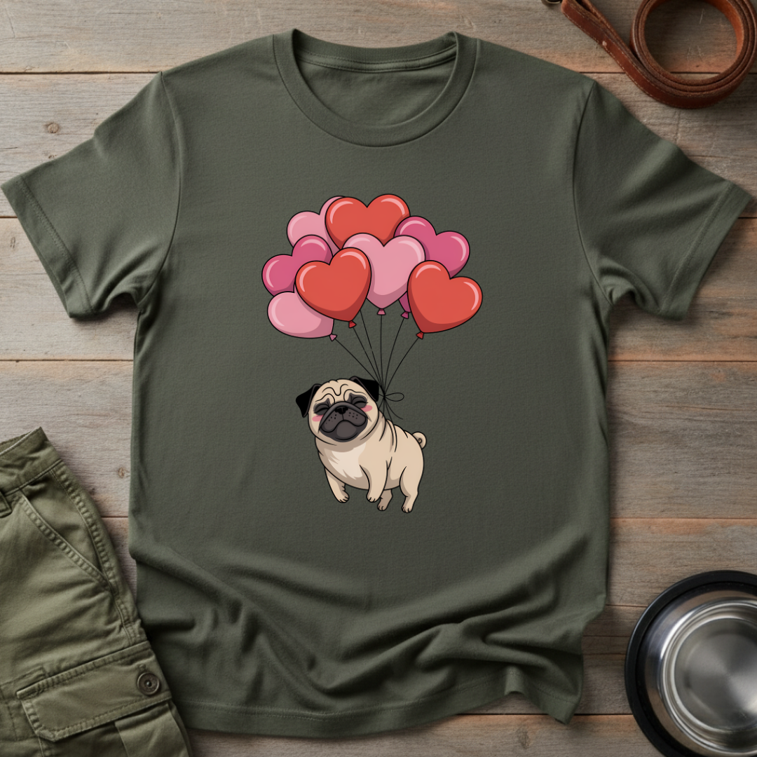 Floating Pug Love Tee