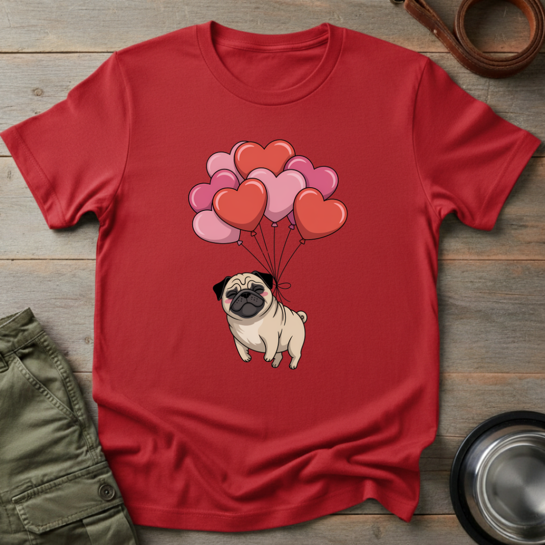 Floating Pug Love Tee