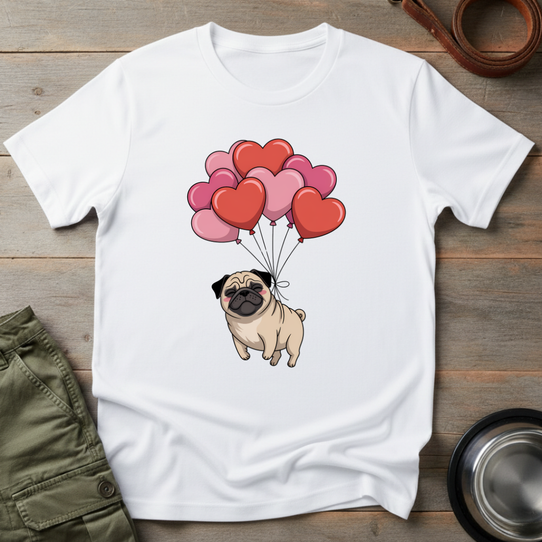 Floating Pug Love Tee
