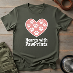 Hearts with Pawprints Tee