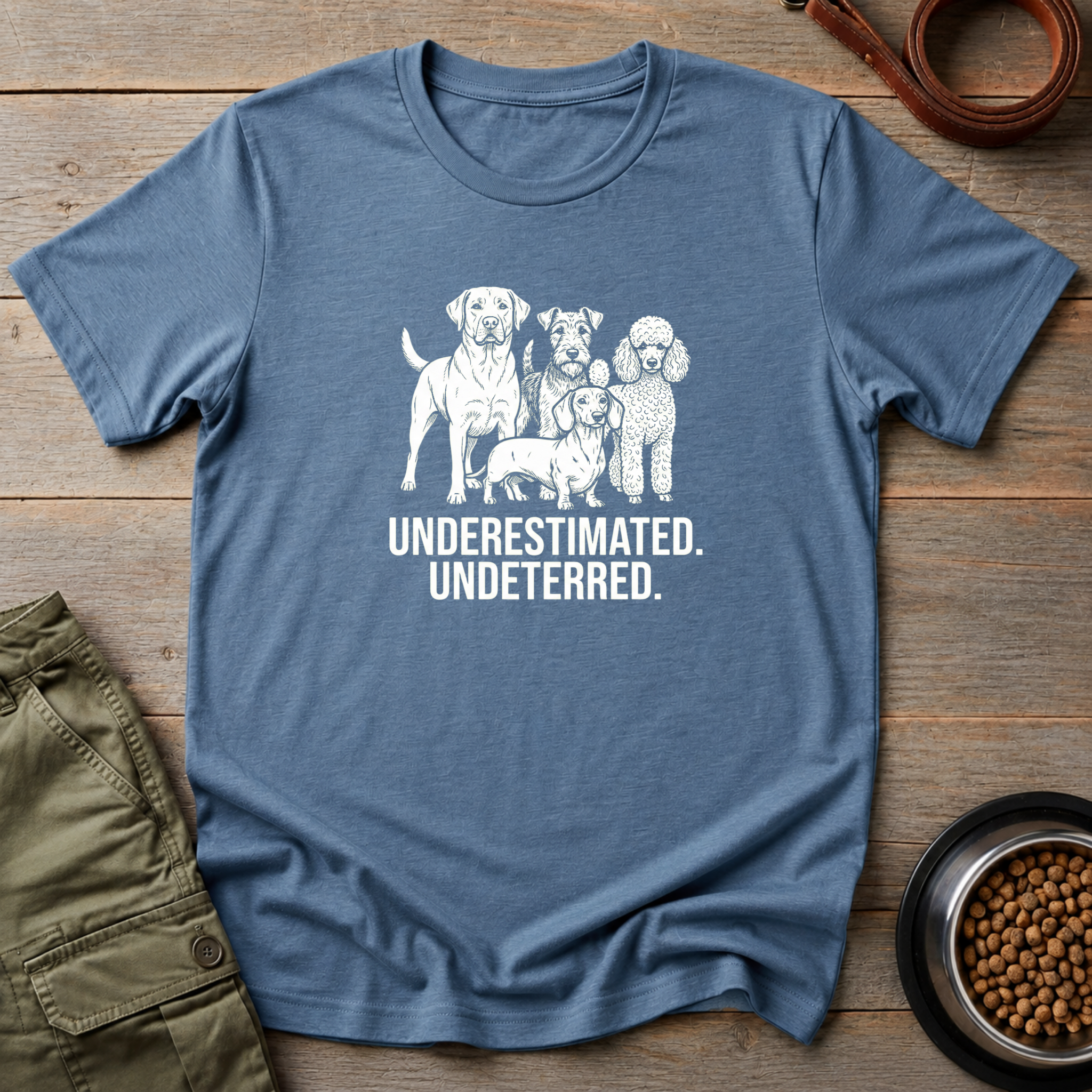 Dogs Underrated Undeterred Tee