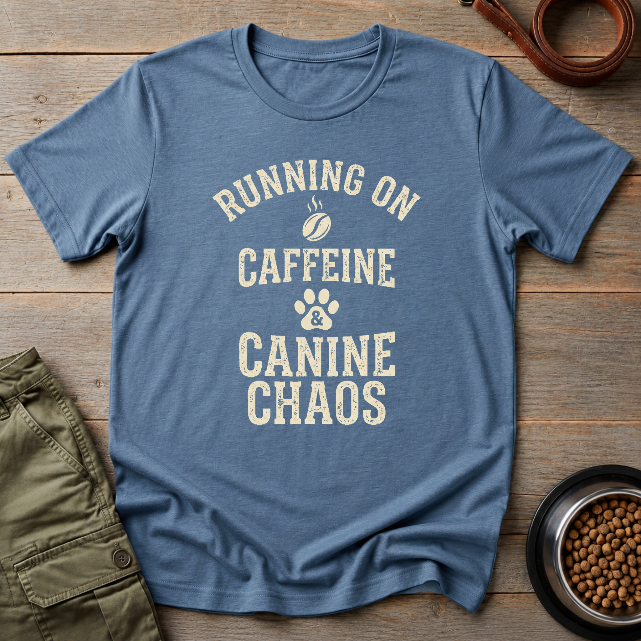 Running On Caffeine And Canine Chaos Tee