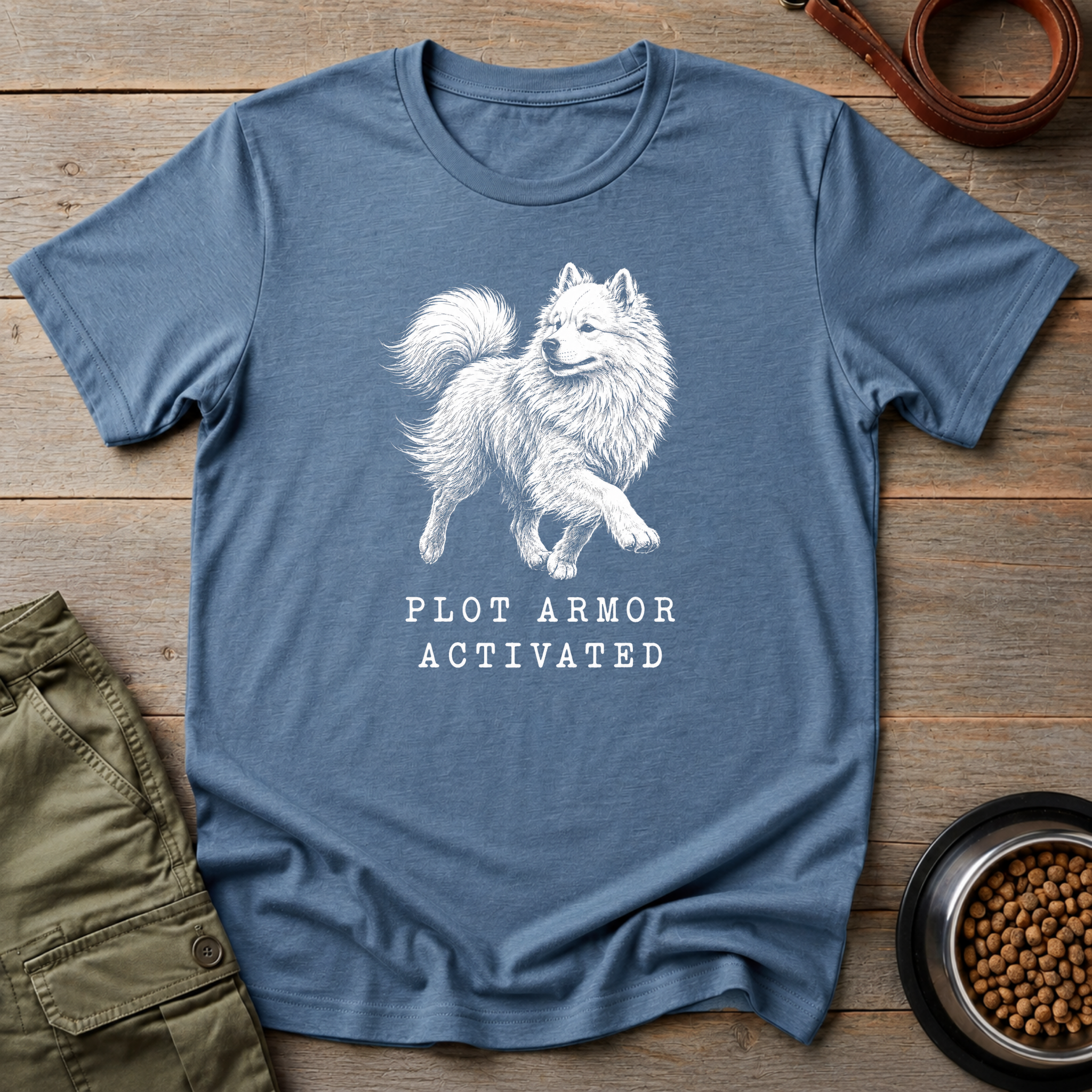 Samoyed Plot Armor Activated Tee