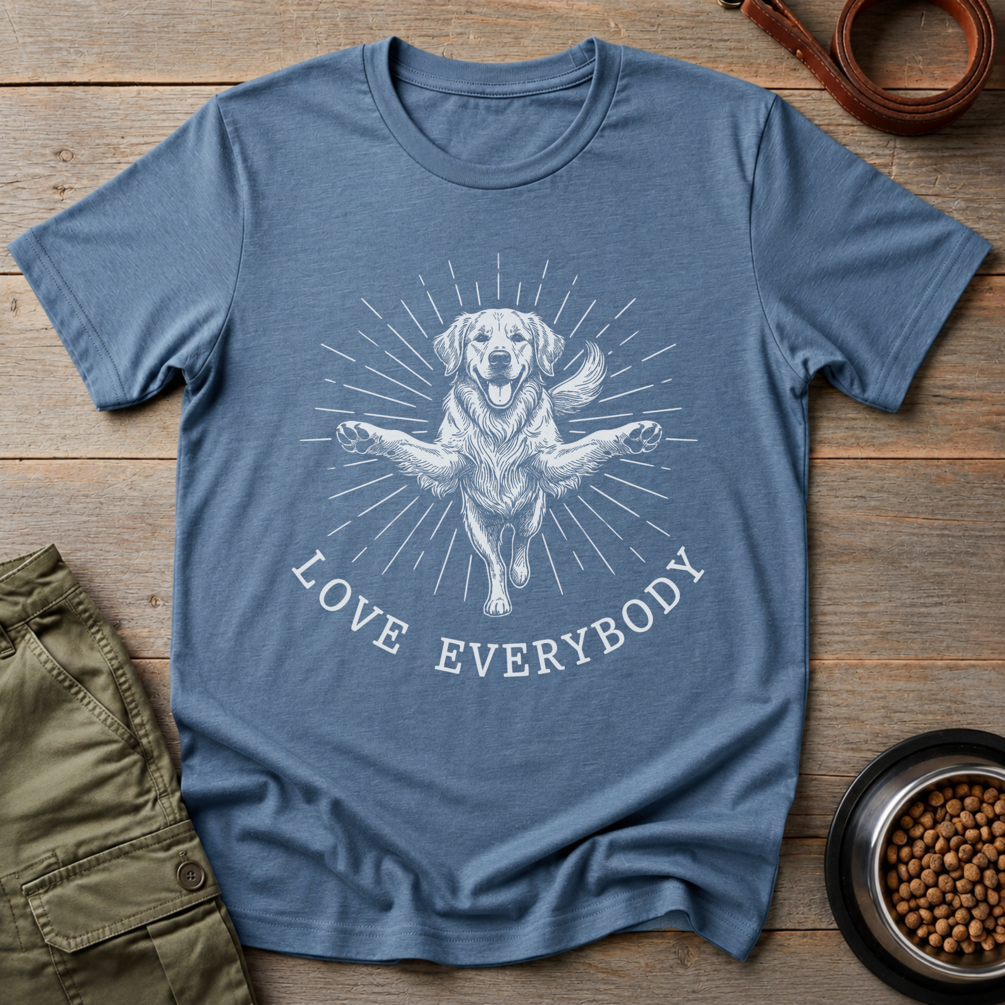 Golden Retriever Love Everybody Tee
