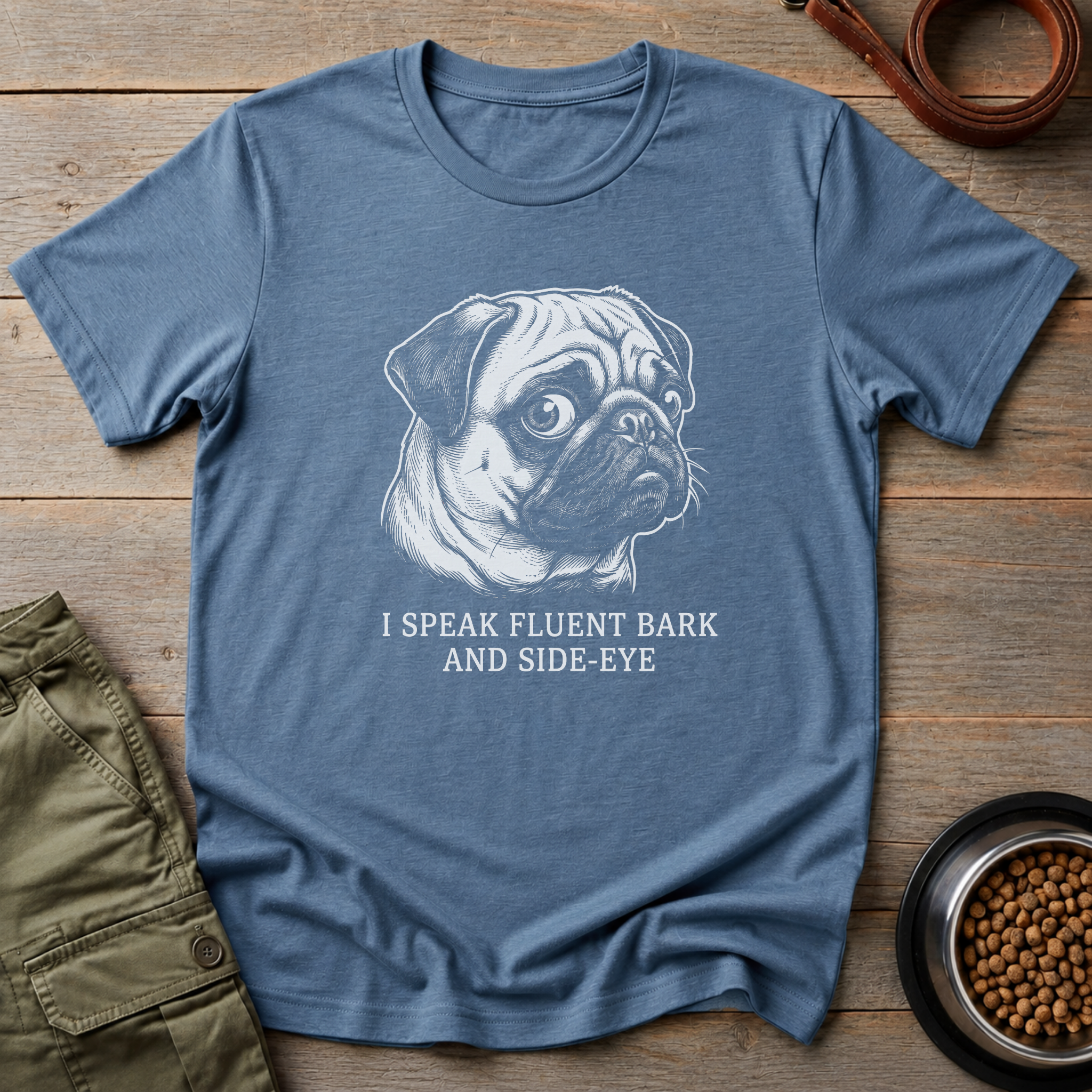 Pug I Speak Fluent Tee