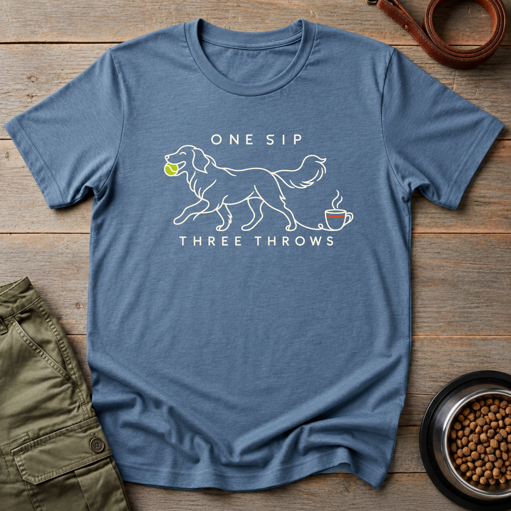 Coffee Dog Throws Tee