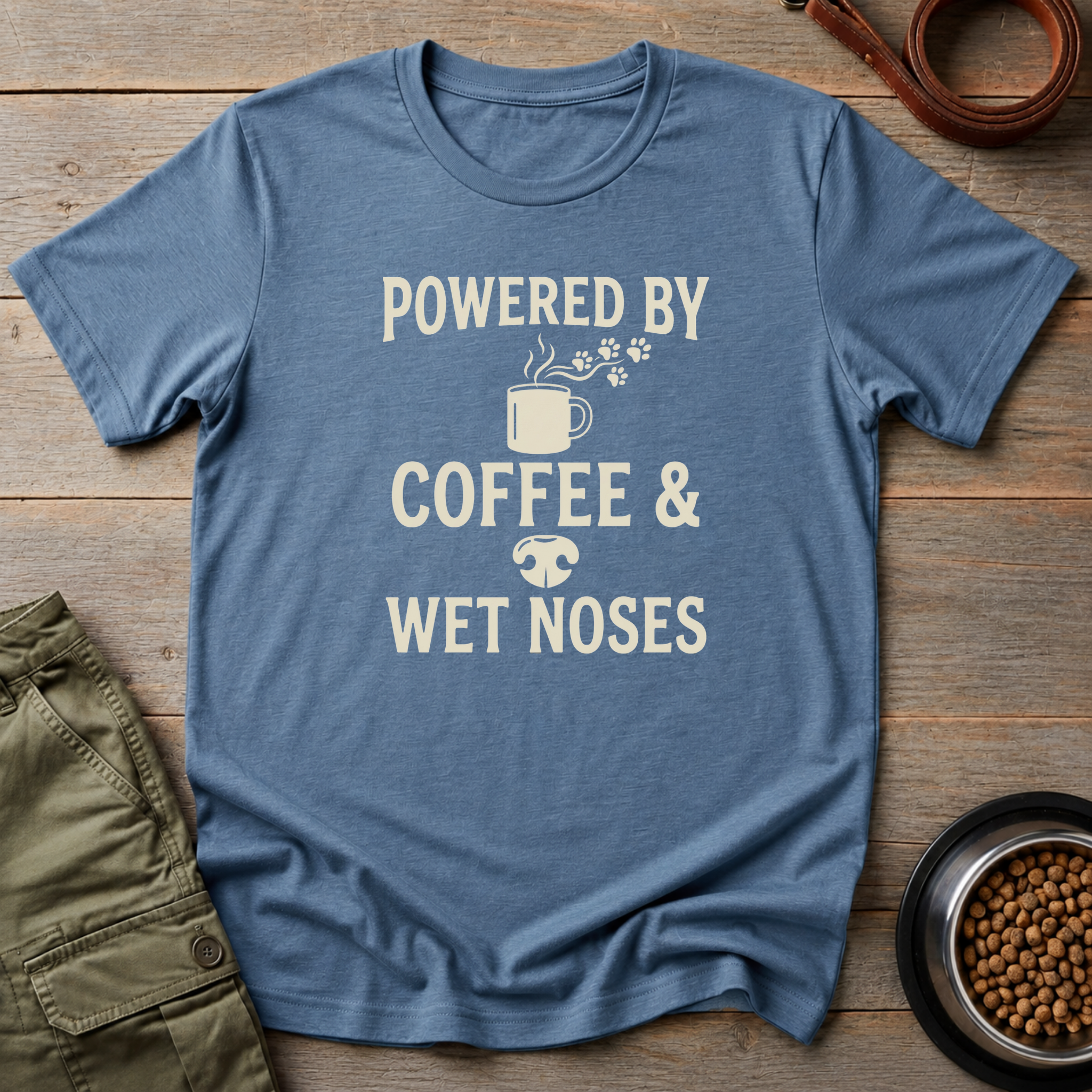 Powered By Coffee & Wet Noses Tee