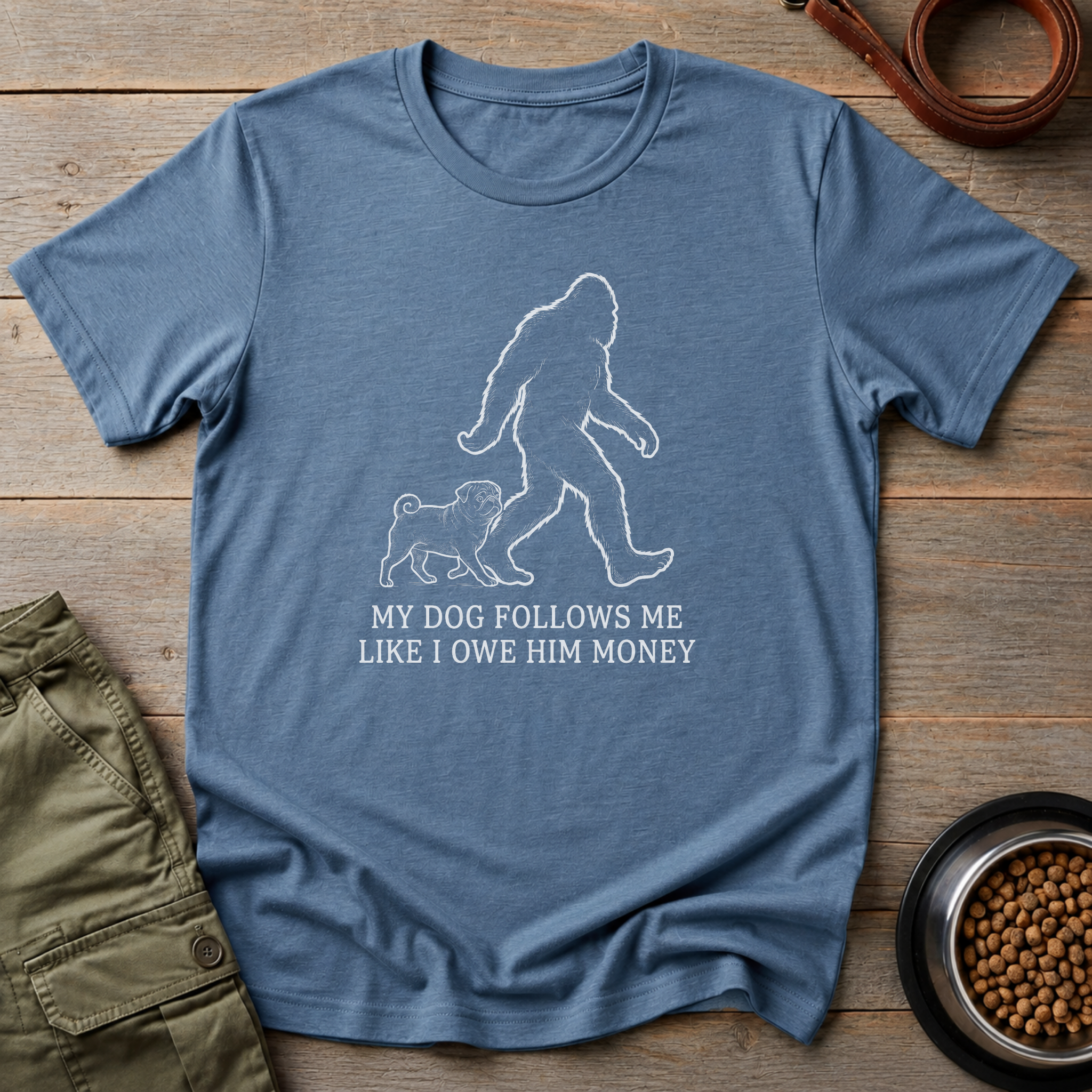 My Dog Follows Me Tee