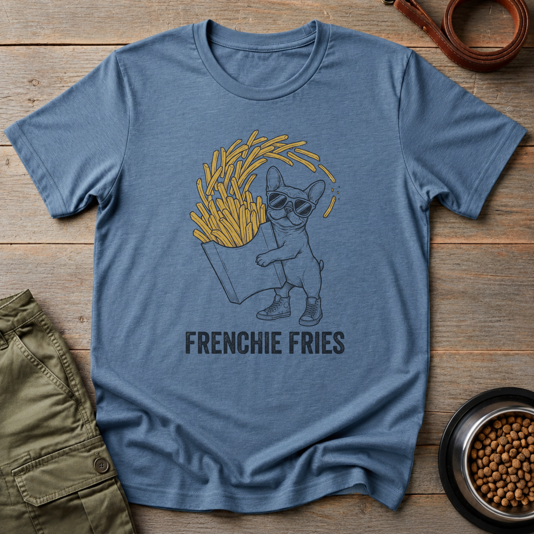 French Bulldog Fries Before Guys Tee