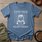 Pug Cute Face Felony Energy Tee
