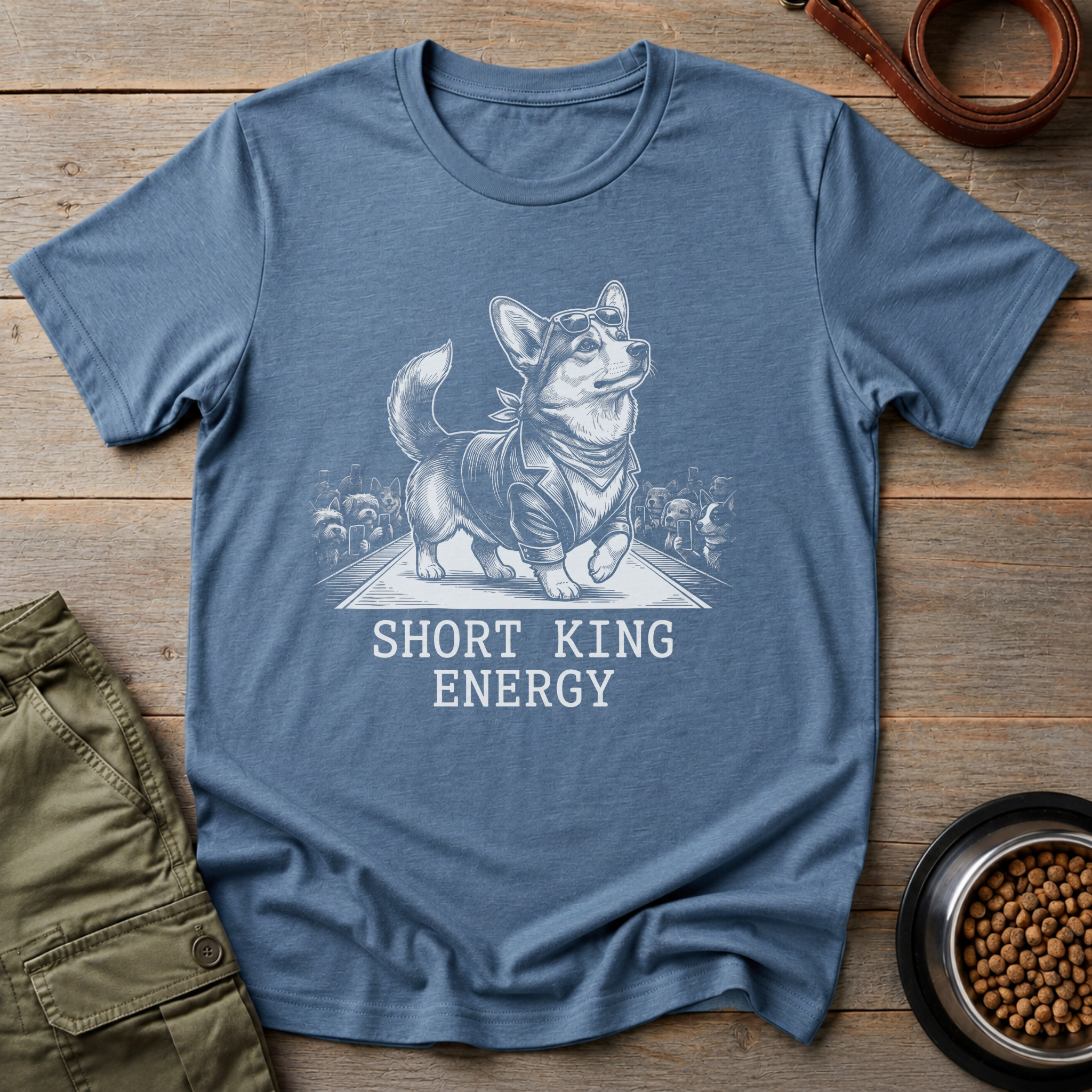 Corgi Short King Energy Tee