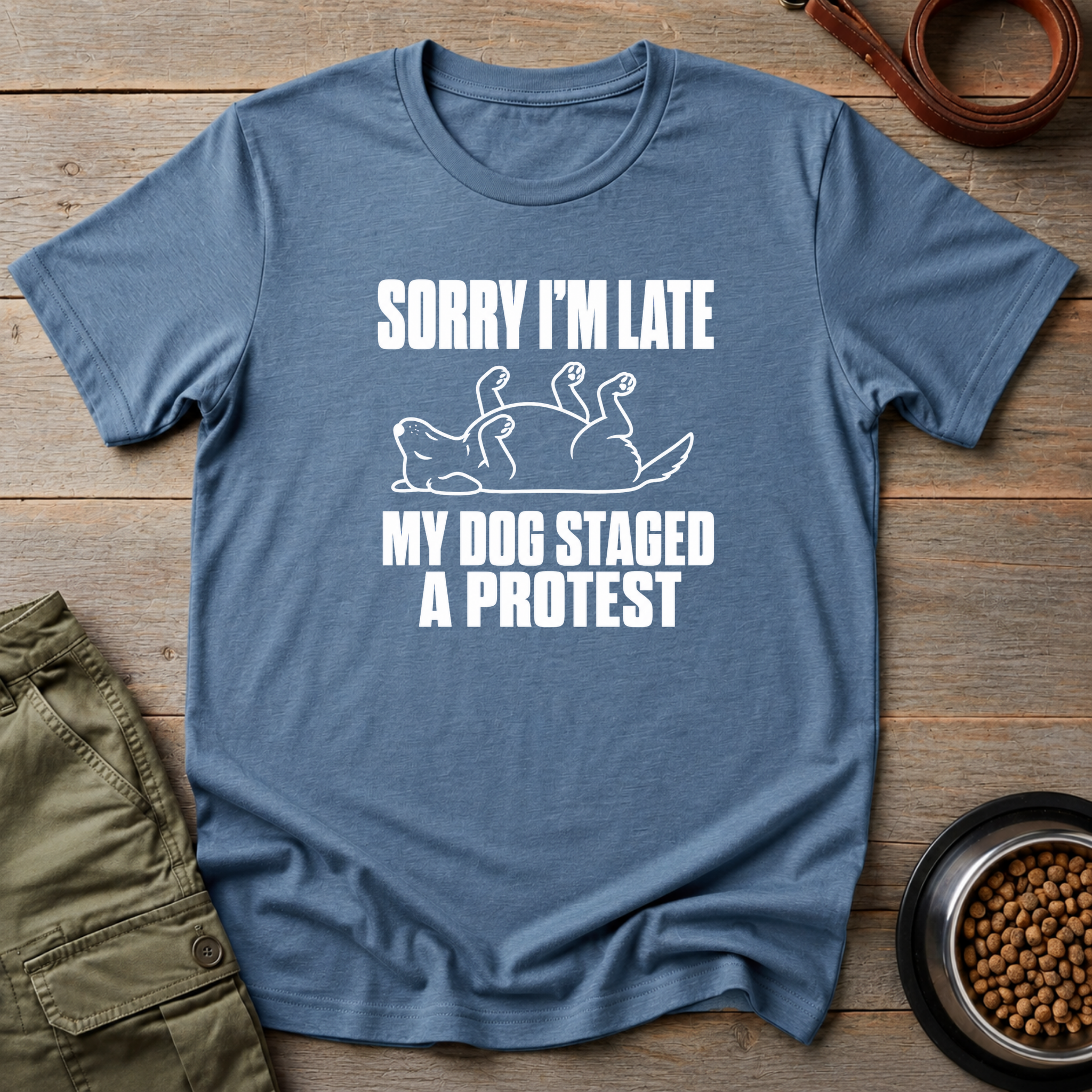 My Dog Staged A Protest Vintage Tee