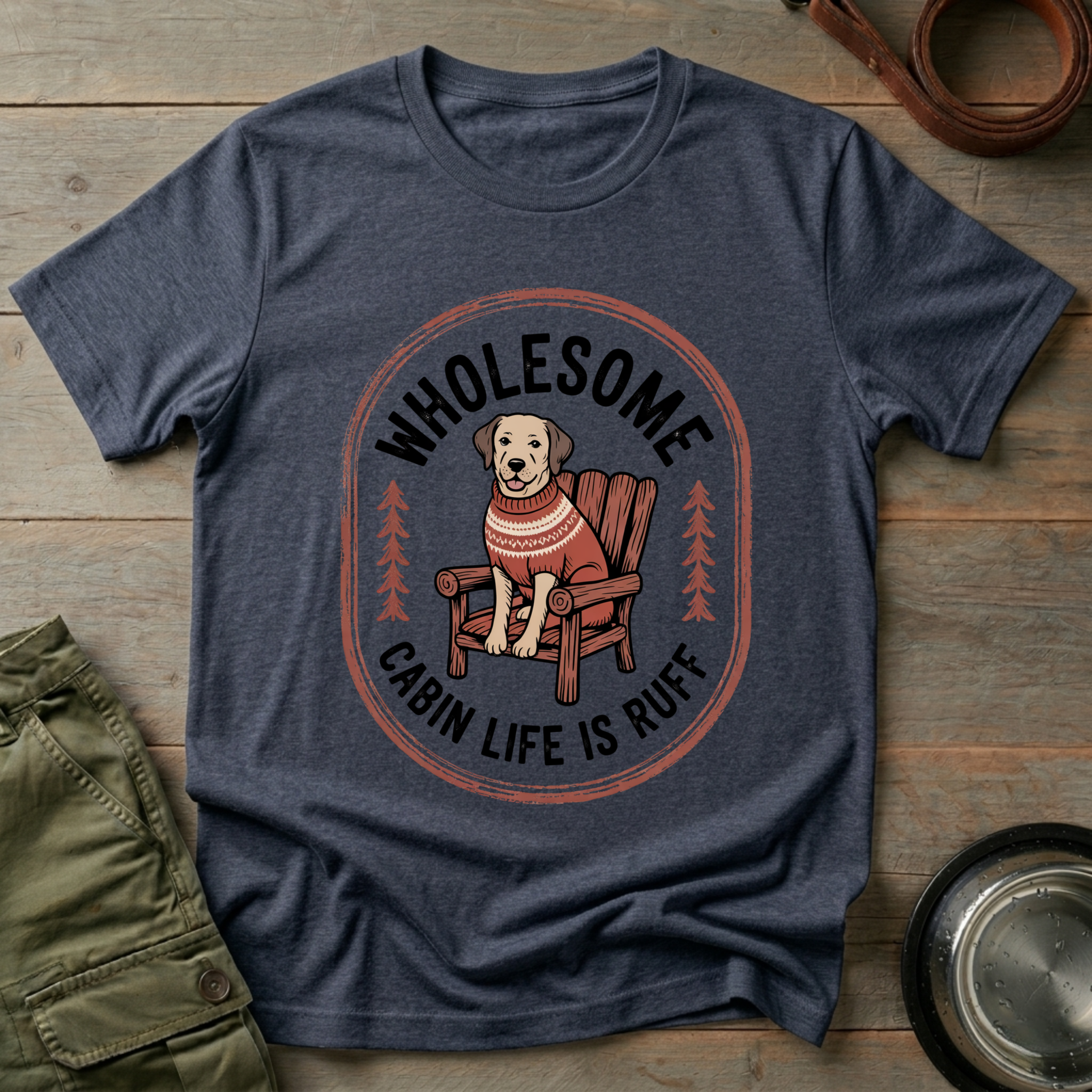 Cozy Cabin Dog Tee