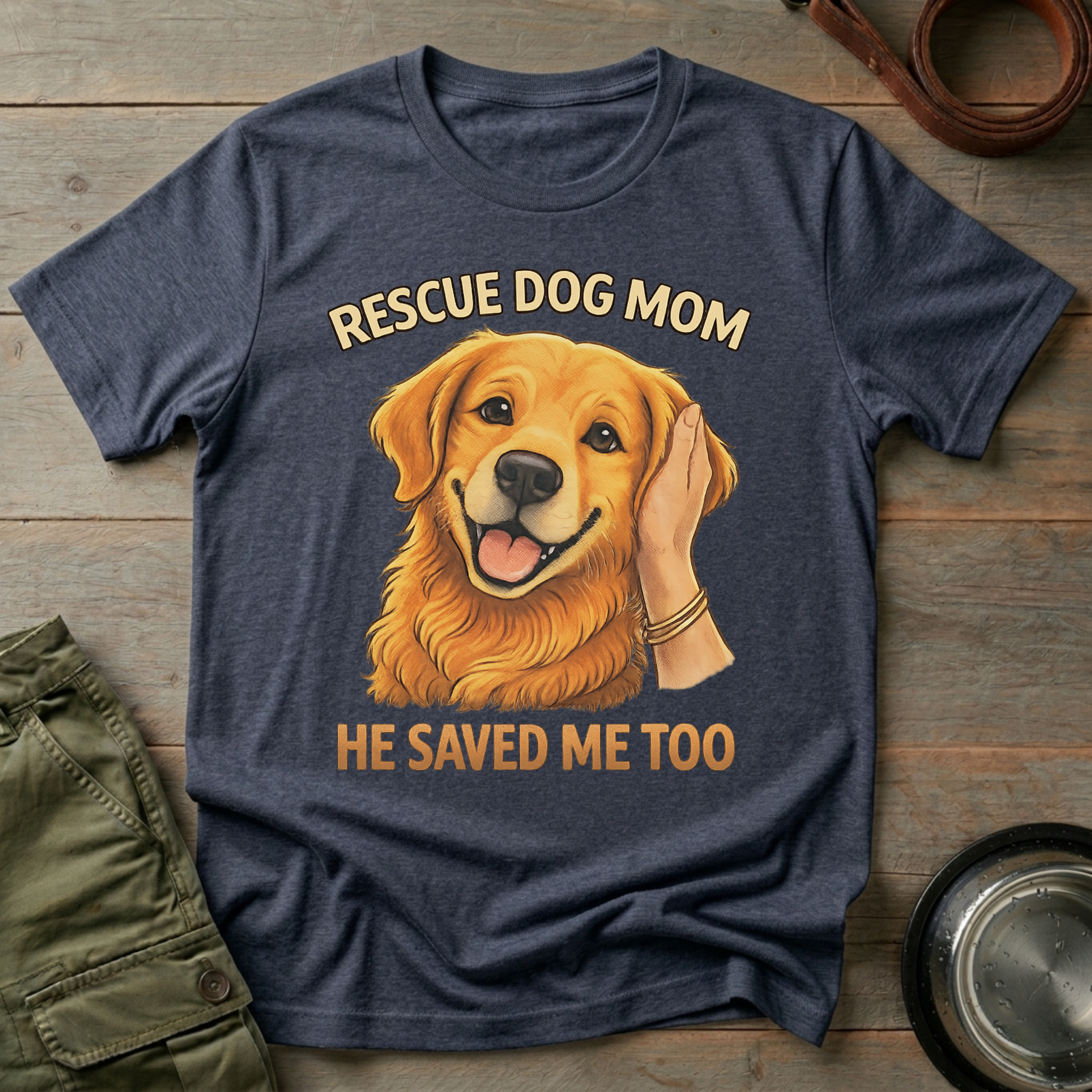 Rescue Dog Mom Tee