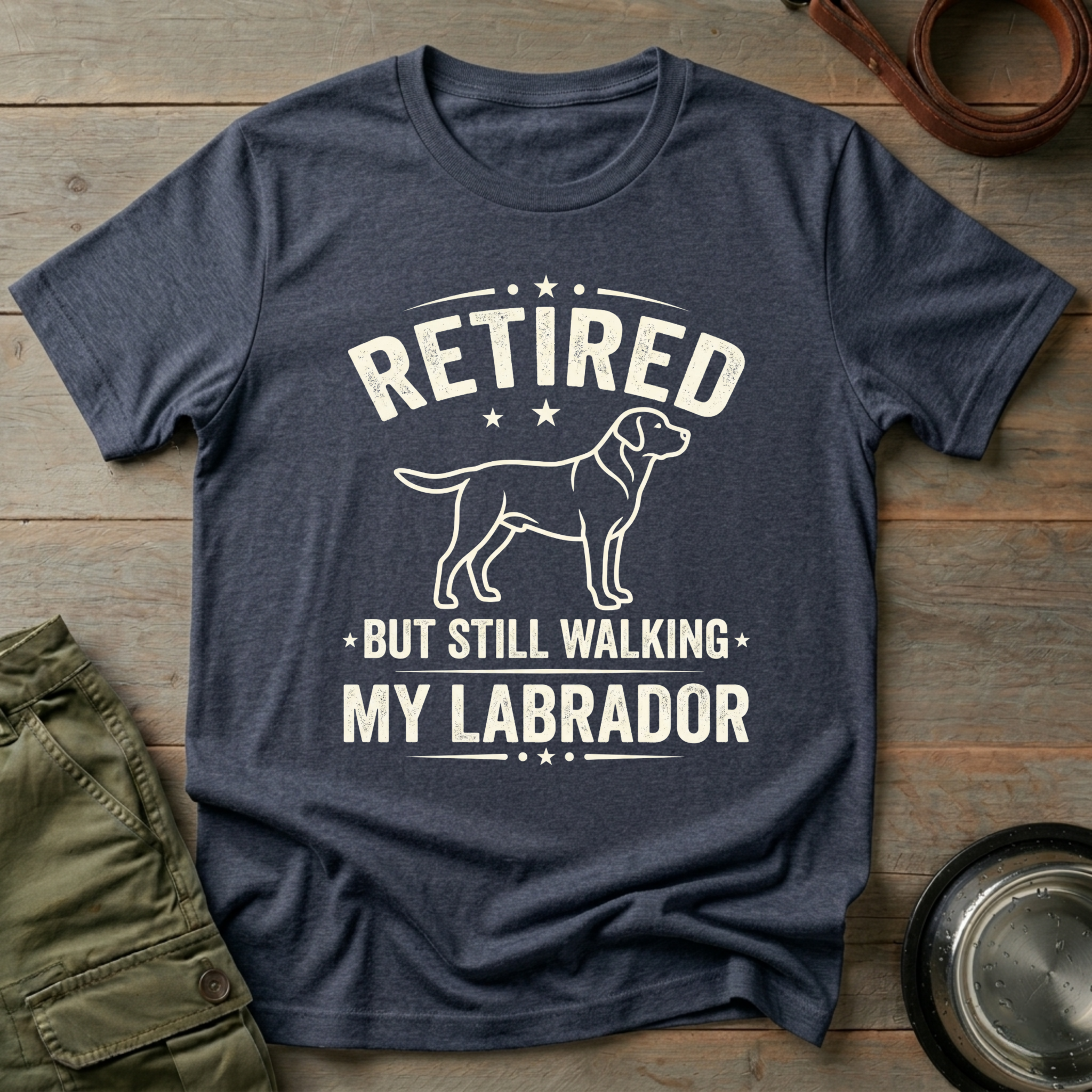Retired But Still Walking My Labrador Tee