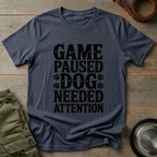 Game Paused Pup Tee