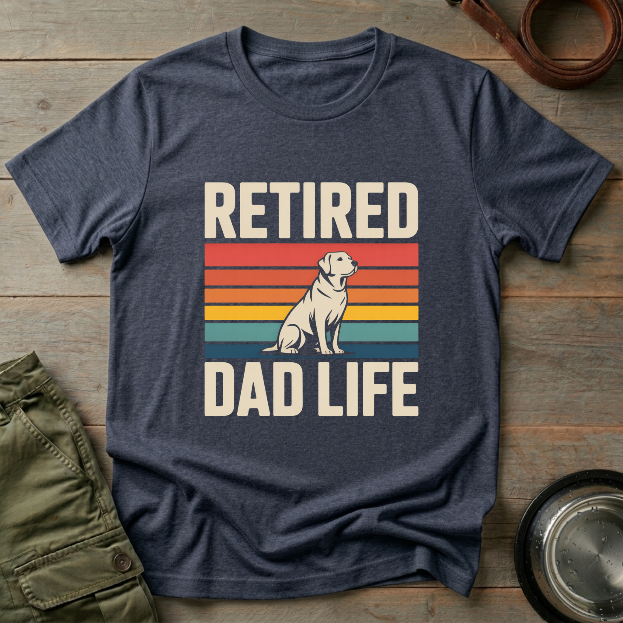 Retired Dad Life Labrador Tee