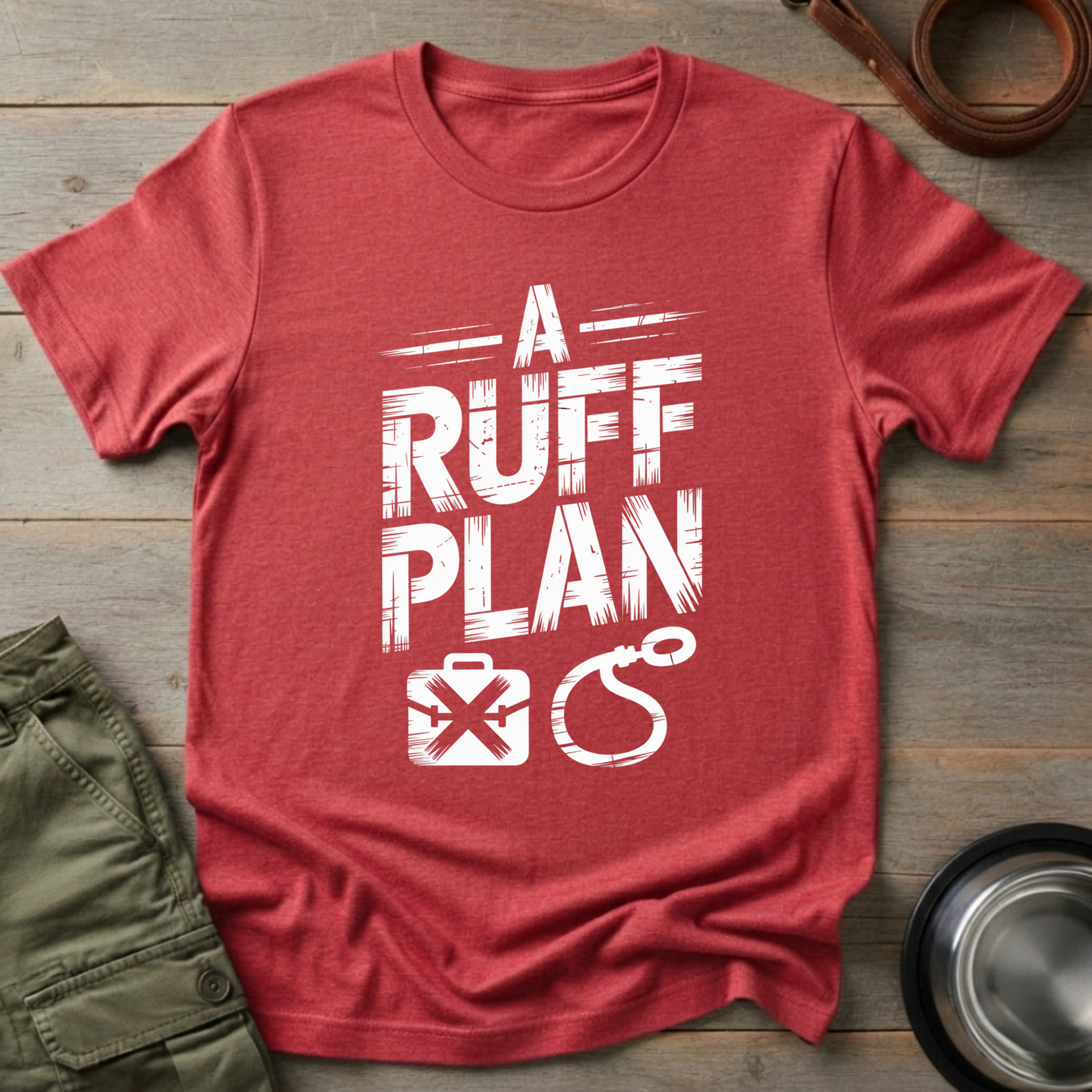 A Ruff Plan Dog Tee