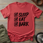 Sleep Eat Bark Dog Tee