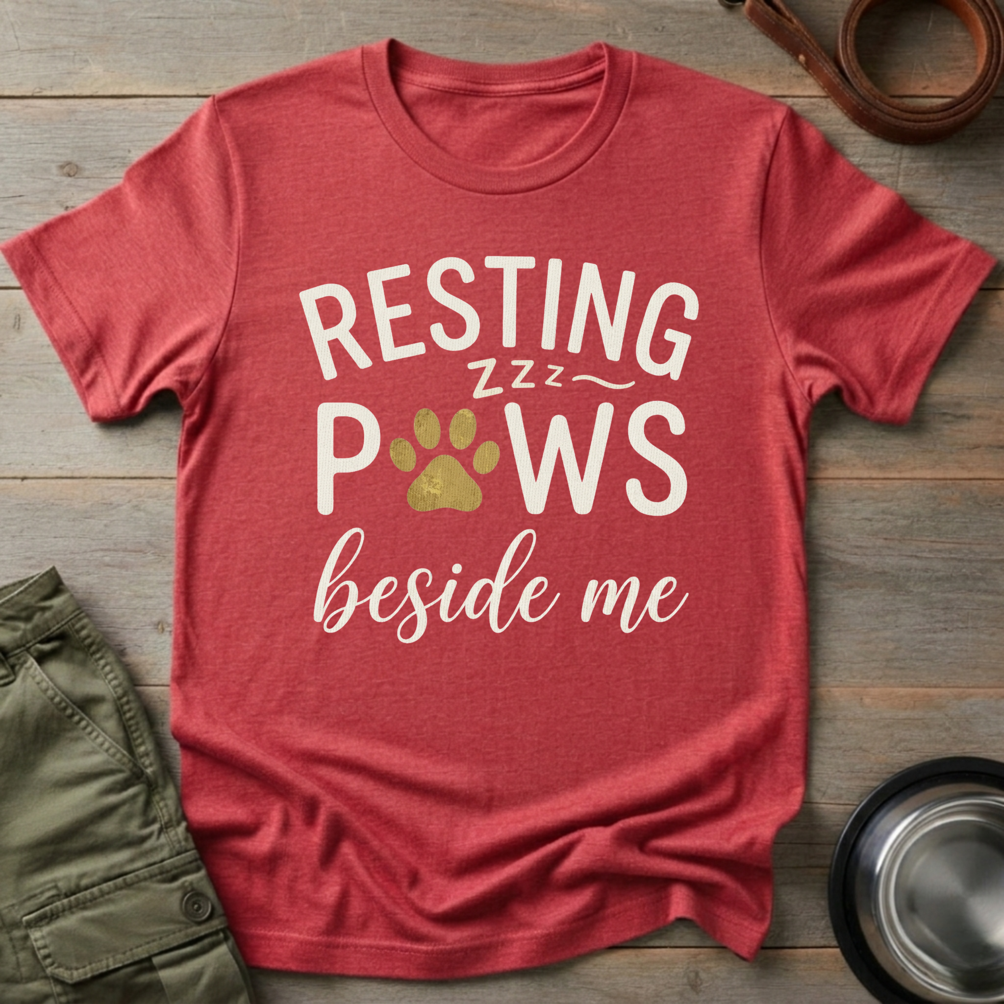 Resting Paws Beside Me Tee