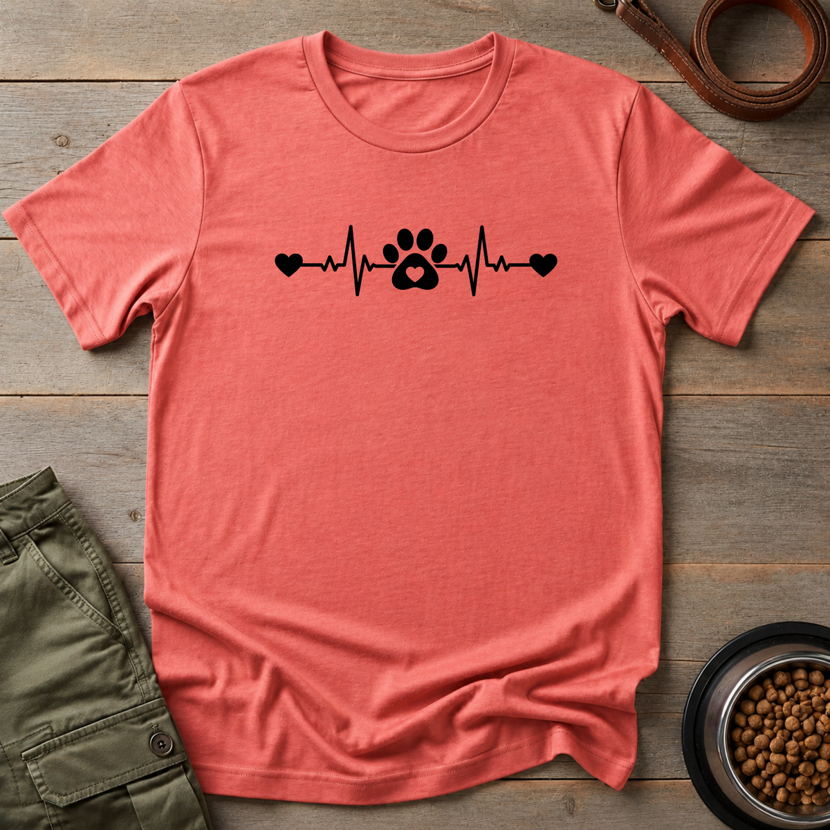 Paw Print Heartbeat Tee