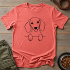 Peeking Dachshund Tee