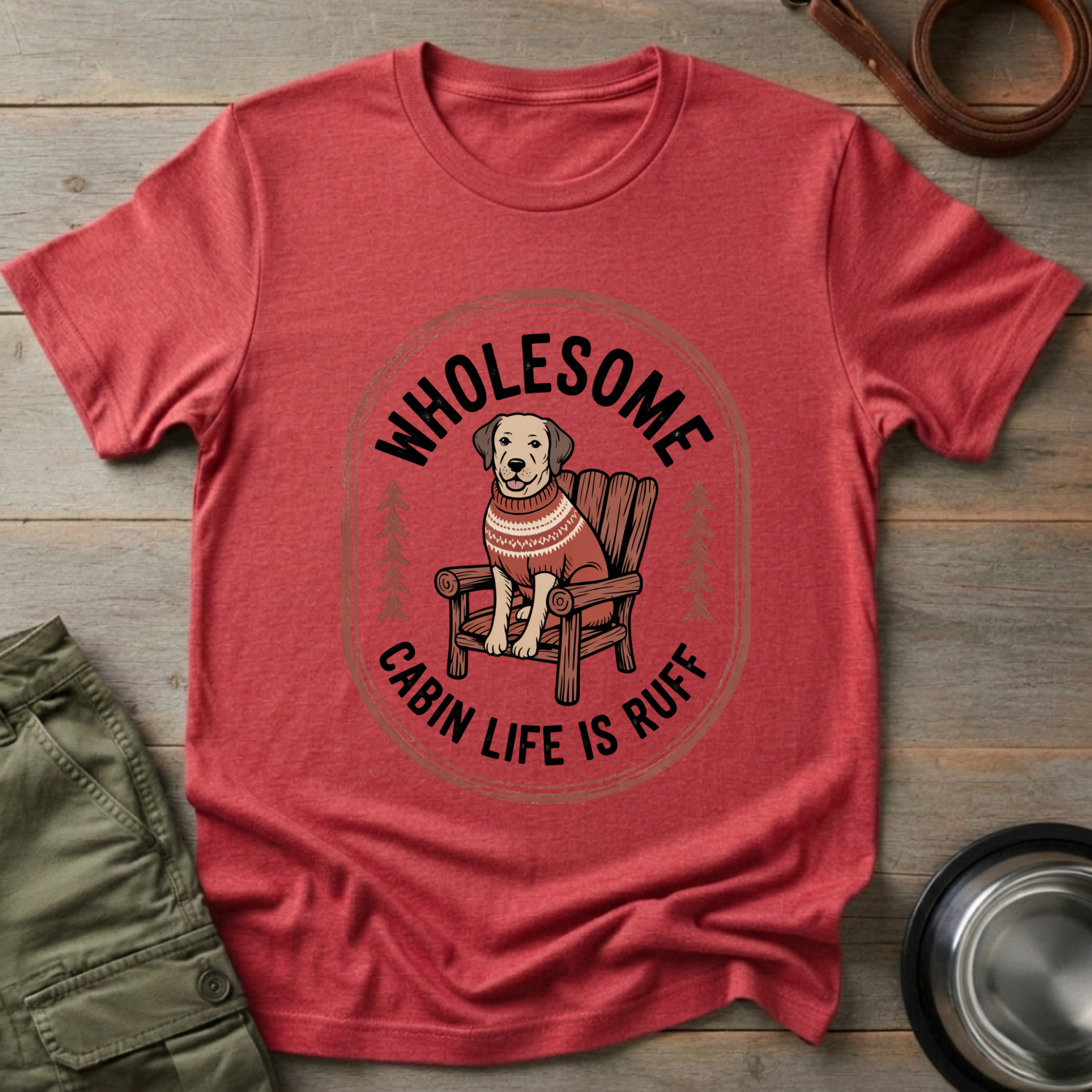 Cozy Cabin Dog Tee