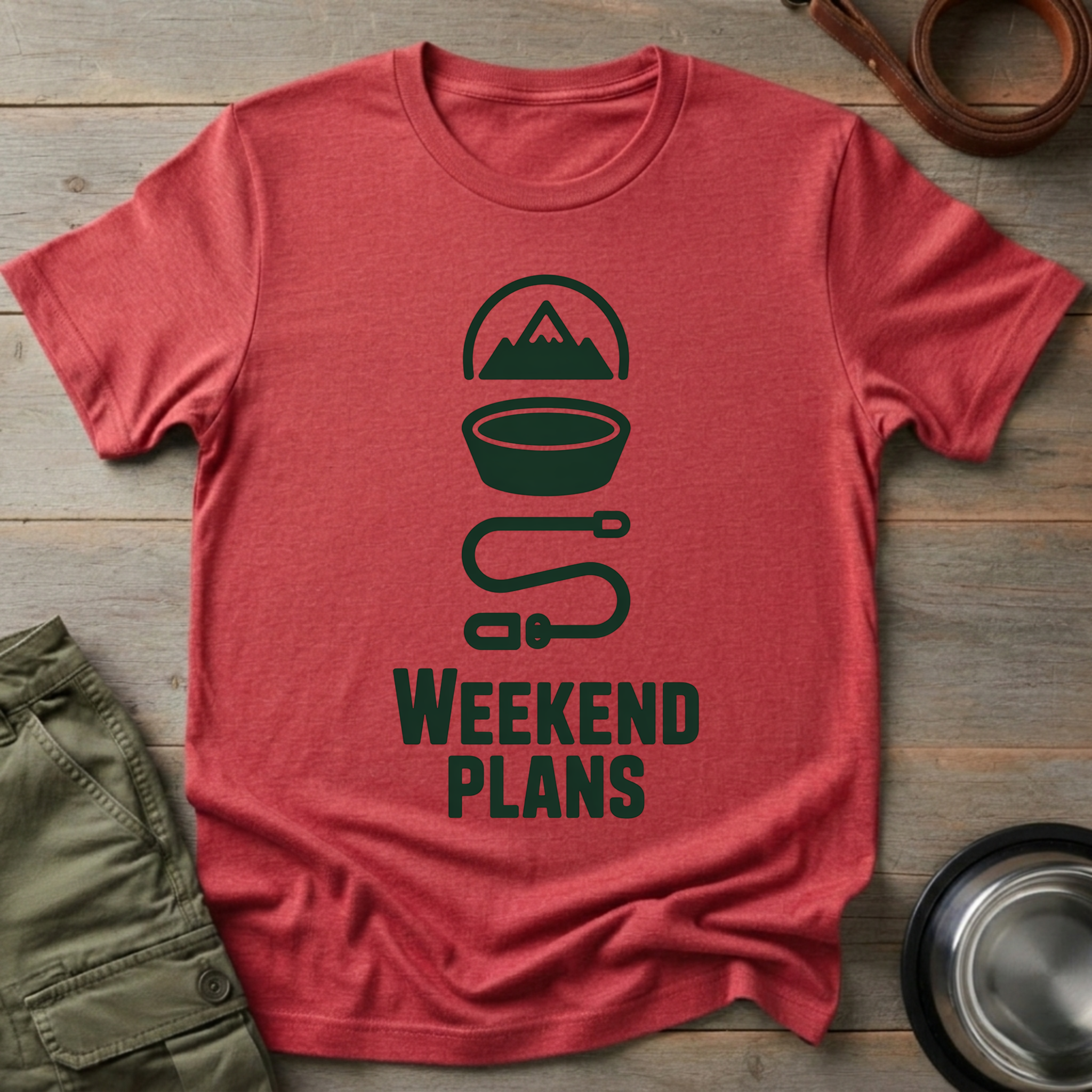 Dog Lover Weekend Routine Tee