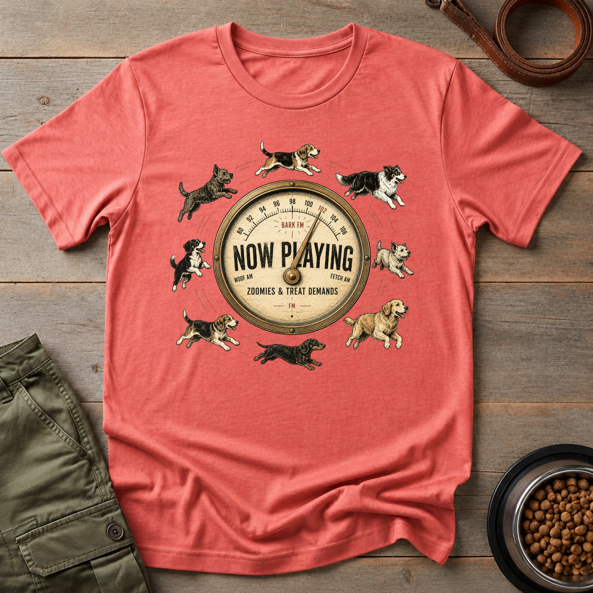 Bark FM Now Playing Zoomies & Treat Demands Tee
