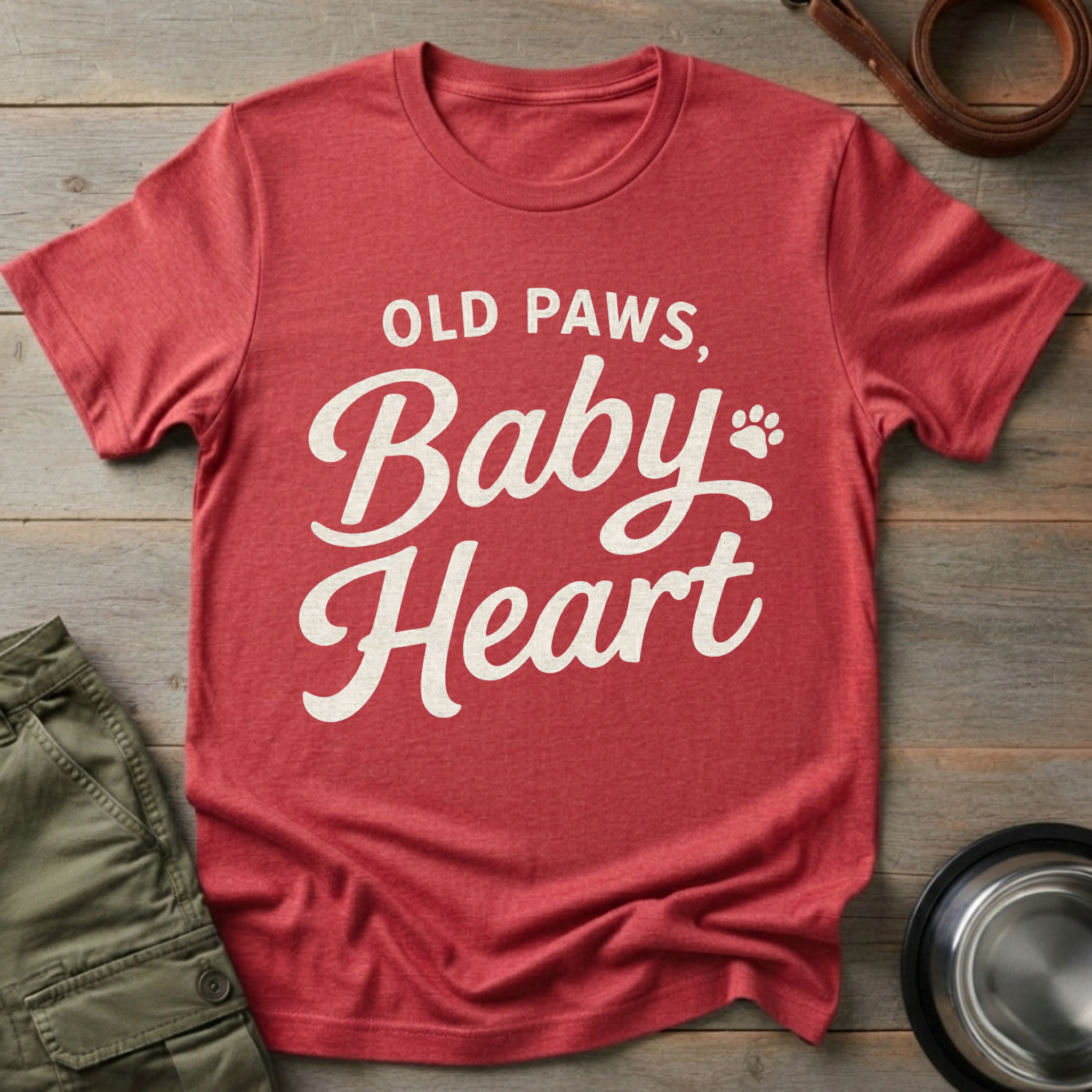 Old Paws Baby Heart Tee