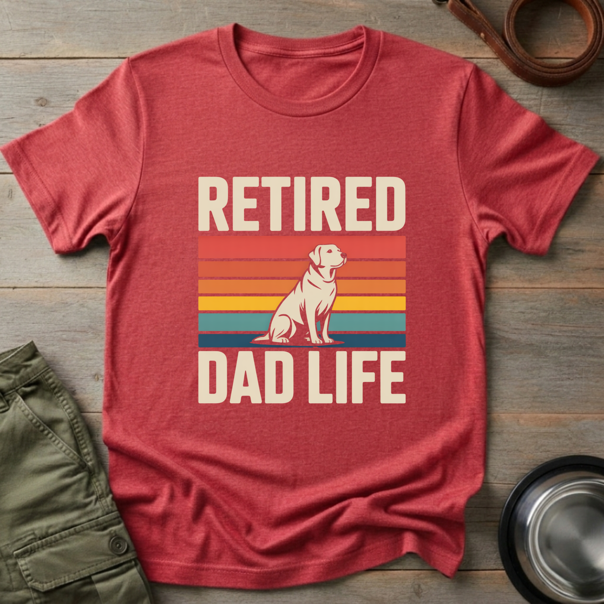 Retired Dad Life Labrador Tee