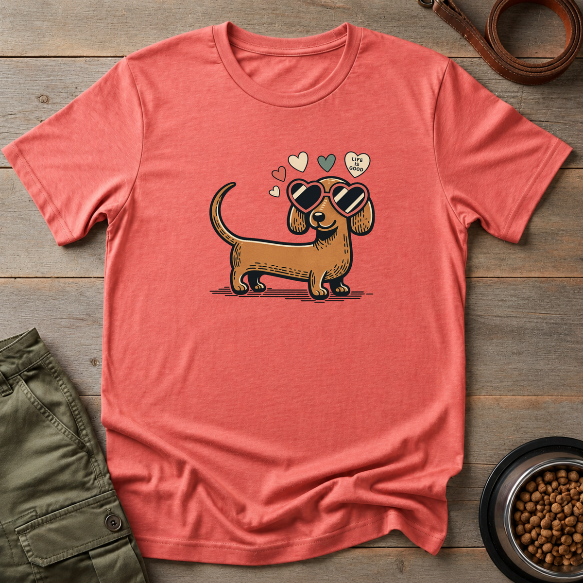 Dachshund Life Is Good Tee