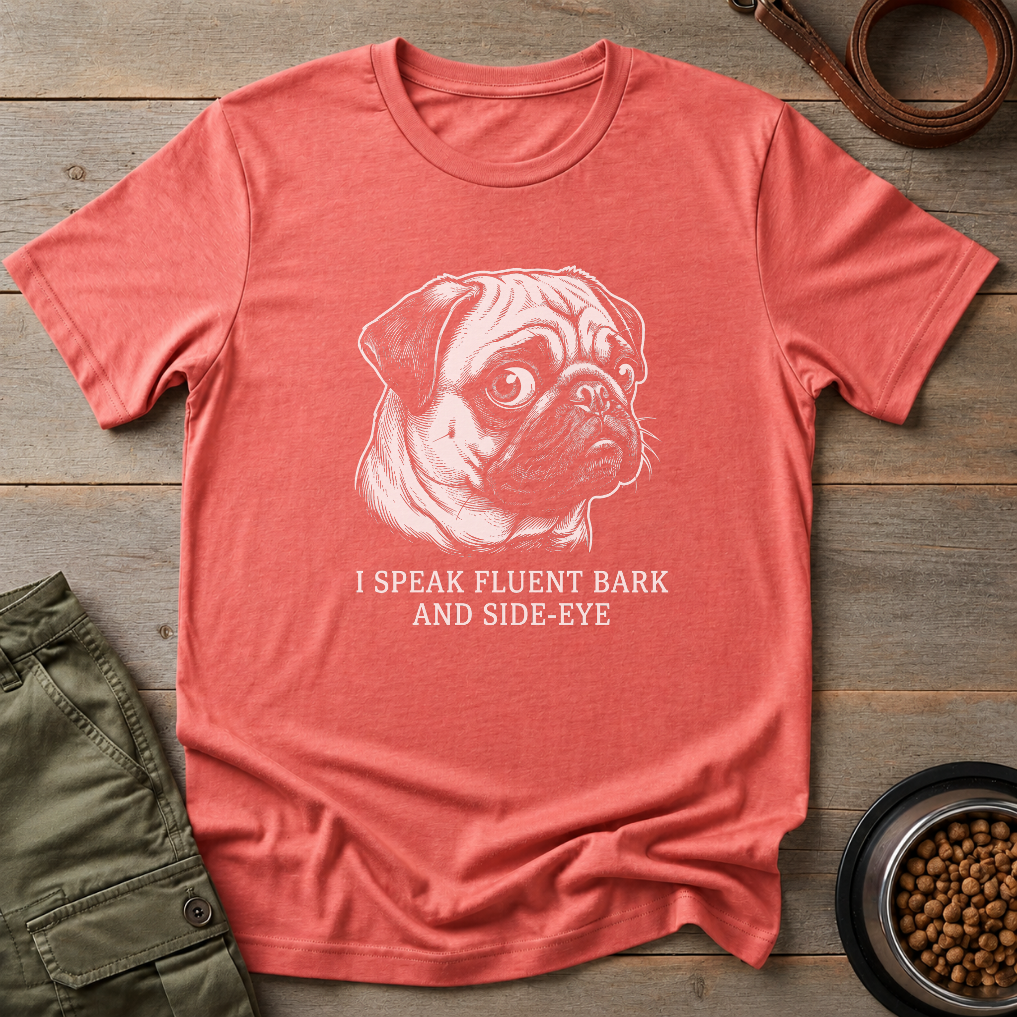 Pug I Speak Fluent Tee